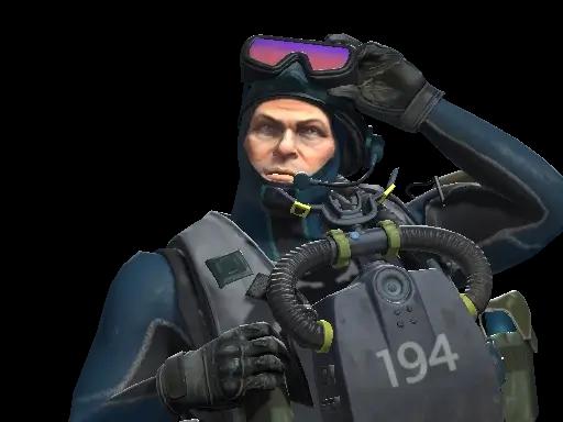 Cmdr. Frank 'Wet Sox' Baroud - CS2 SEAL Frogman agent