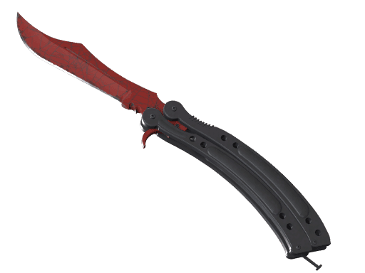 Butterfly Knife Crimson Web CS2 skin