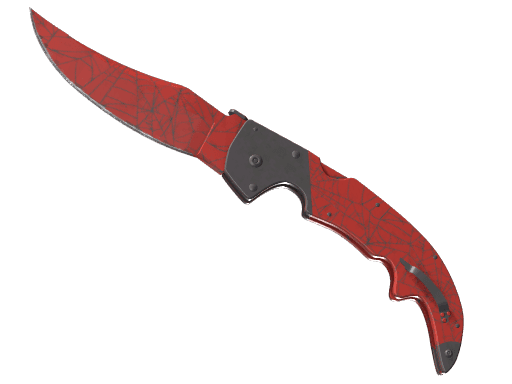 Falchion Knife Crimson Web CS2 skin