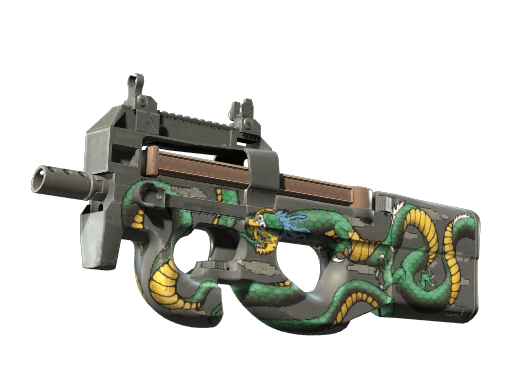 P90 Emerald Dragon CS2 skin